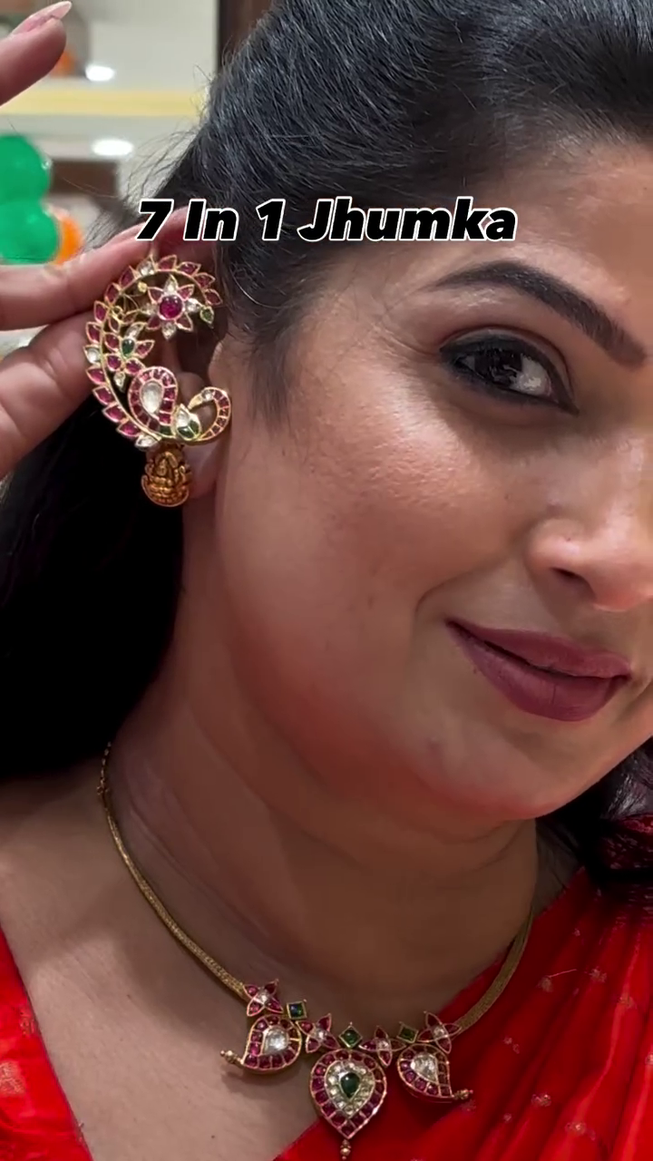 7 in 1 Gold Jhumkas From 'Mukunda Jewellers'