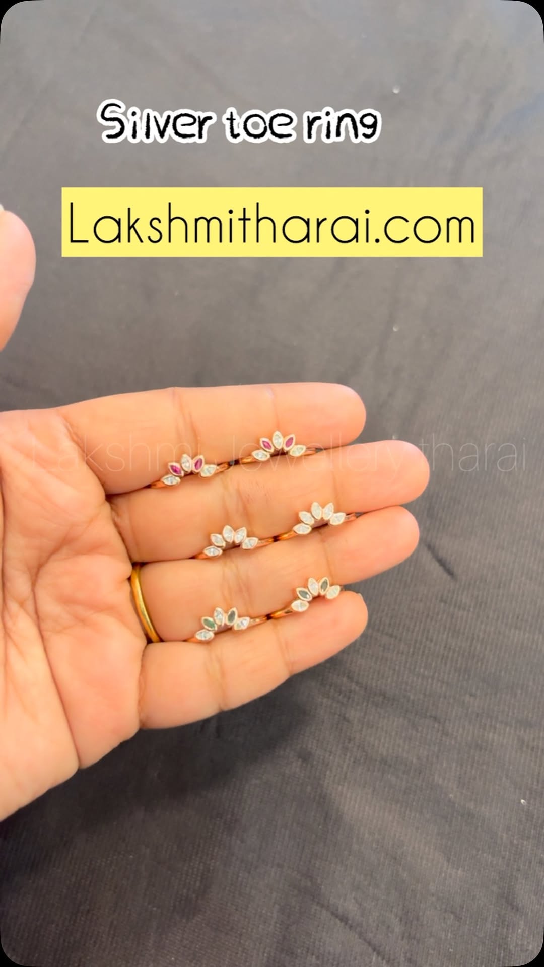 92.5 Silver Toe Rings From 'Lakshmi Jewellery Tharai'