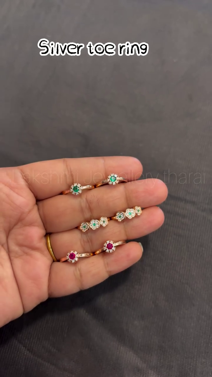 92.5 Silver Toe Rings From 'Lakshmi Jewellery Tharai'