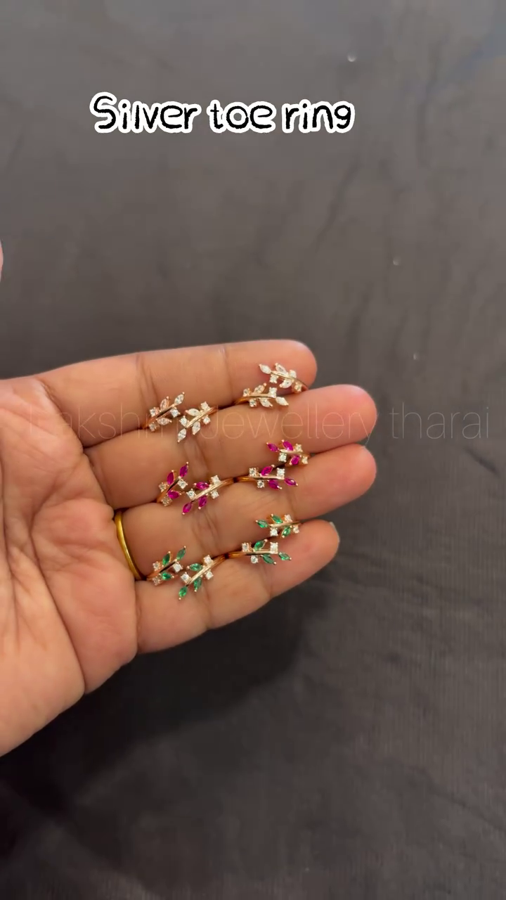 92.5 Silver Toe Rings From 'Lakshmi Jewellery Tharai'