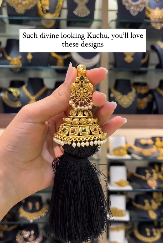 Antique Finish Kuchu Designs From 'Mahila Fashion Jewellery'