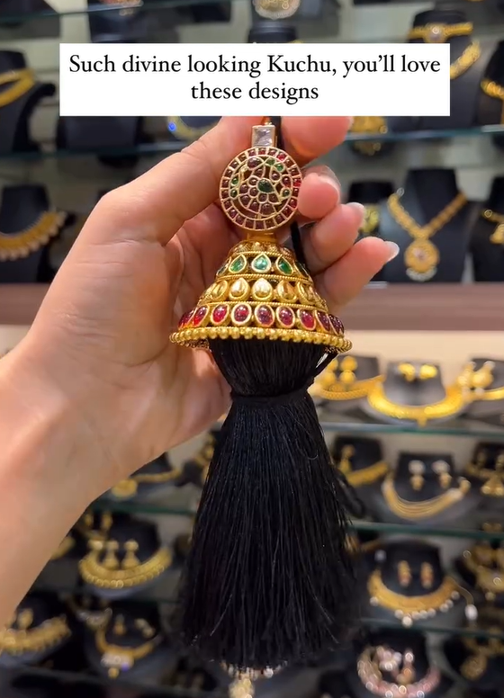 Antique Finish Kuchu Designs From 'Mahila Fashion Jewellery'