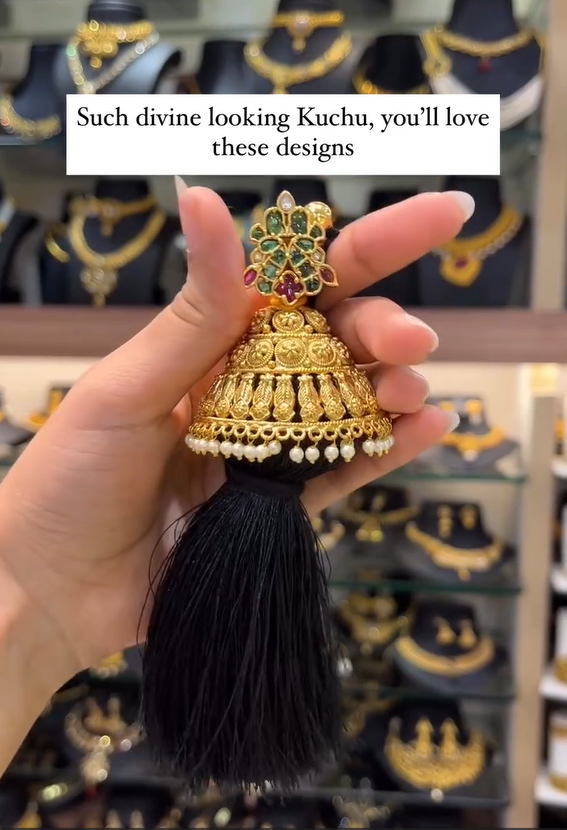 Antique Finish Kuchu Designs From 'Mahila Fashion Jewellery'