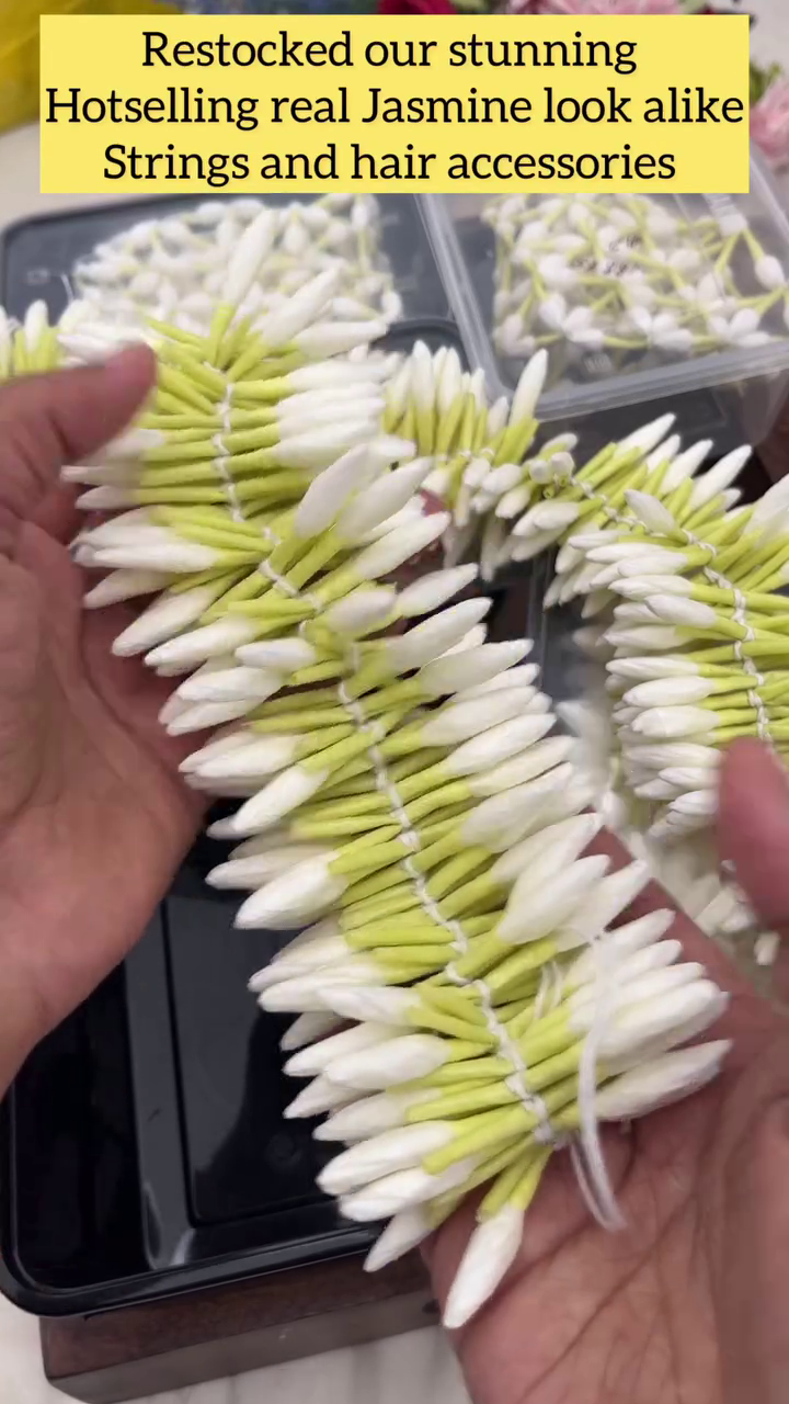 Artificial Jasmine Flowers String For Hair From 'Sparkles By Archana'