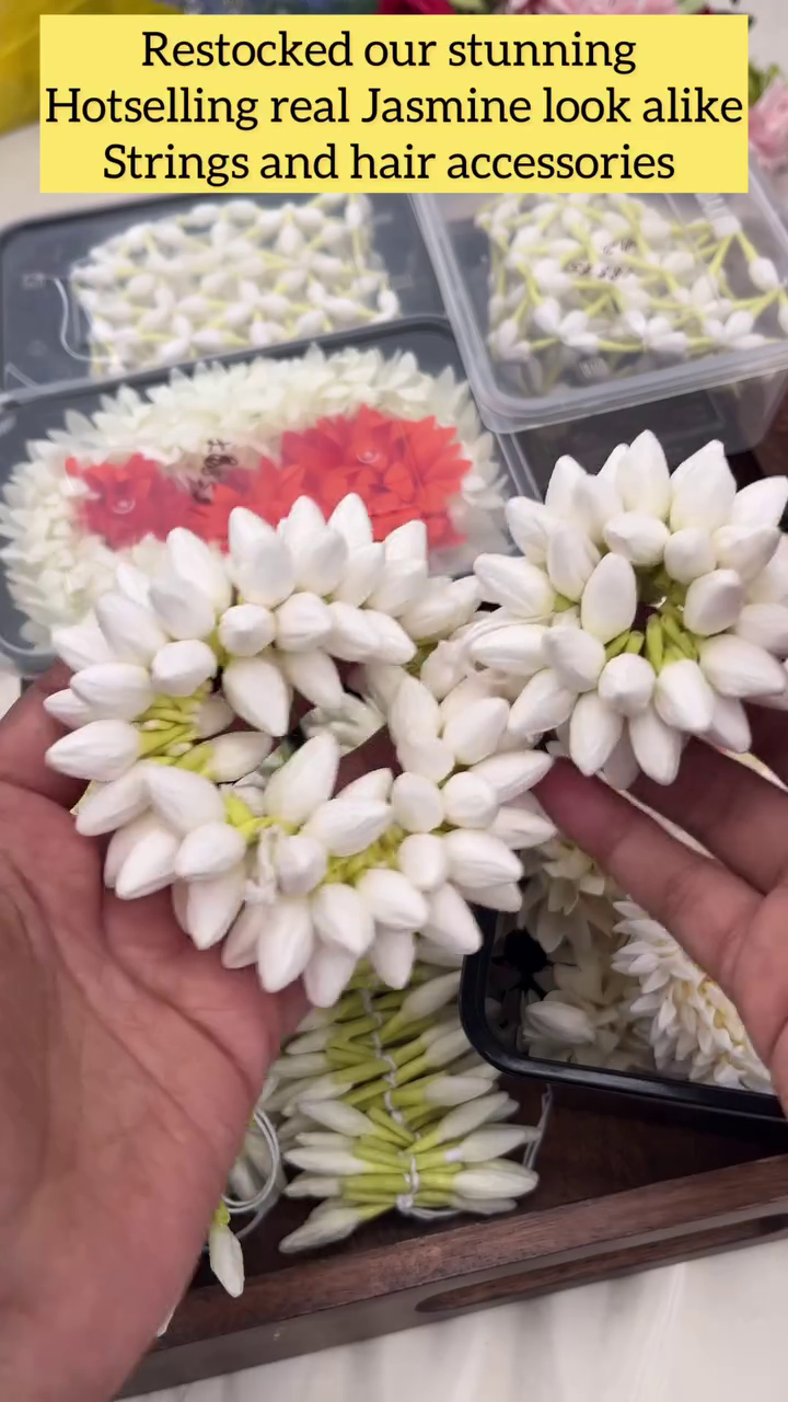 Artificial Jasmine Flowers String For Hair From 'Sparkles By Archana'