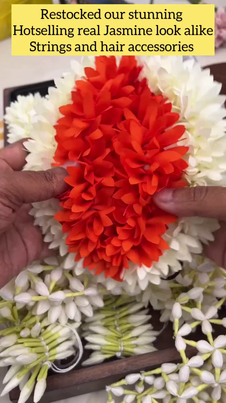 Artificial Jasmine Flowers String For Hair From 'Sparkles By Archana'