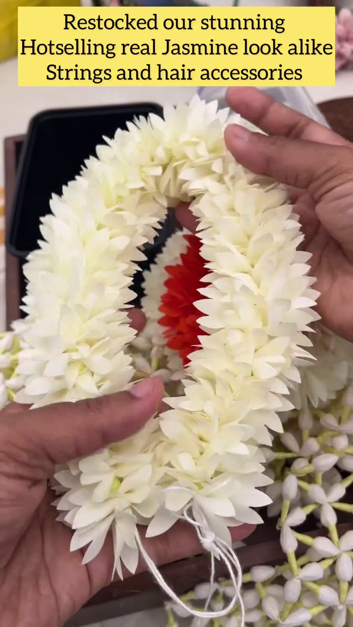 Artificial Jasmine Flowers String For Hair From 'Sparkles By Archana'