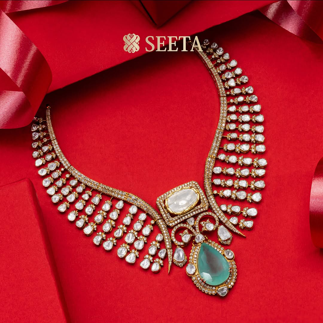Beautiful Diamond Necklace From 'Seeta Gold & Diamonds'