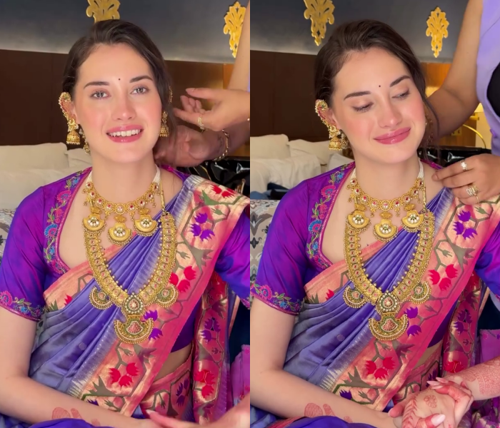 Bridal Styling with Silk Saree By 'Madhurikhese Makeupartist'