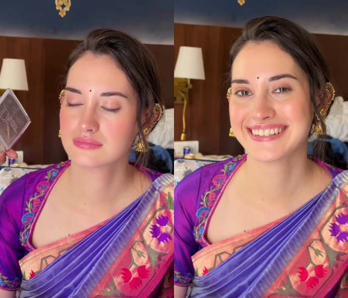 Bridal Styling with Silk Saree By 'Madhurikhese Makeupartist'