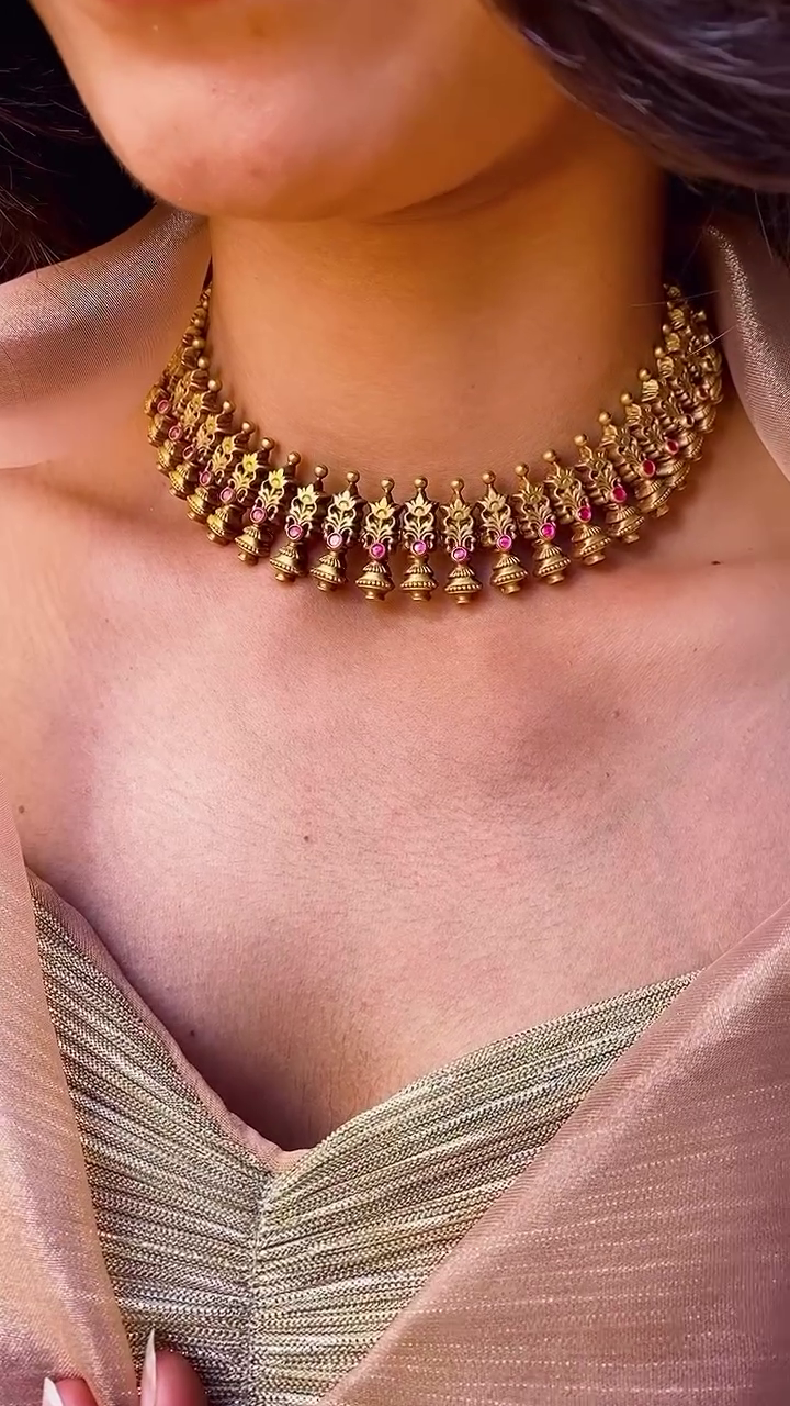 Gold Designer Necklace From 'Arnav Jewellery'