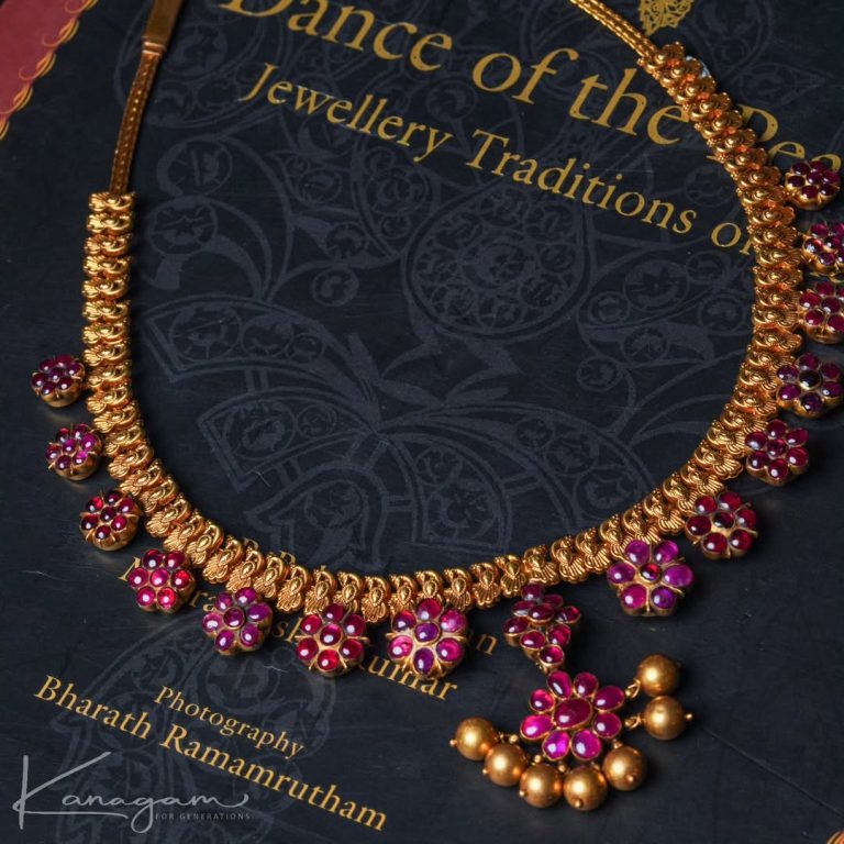 Gold Kemp Stone Necklace From 'Kanagam By Veshali'