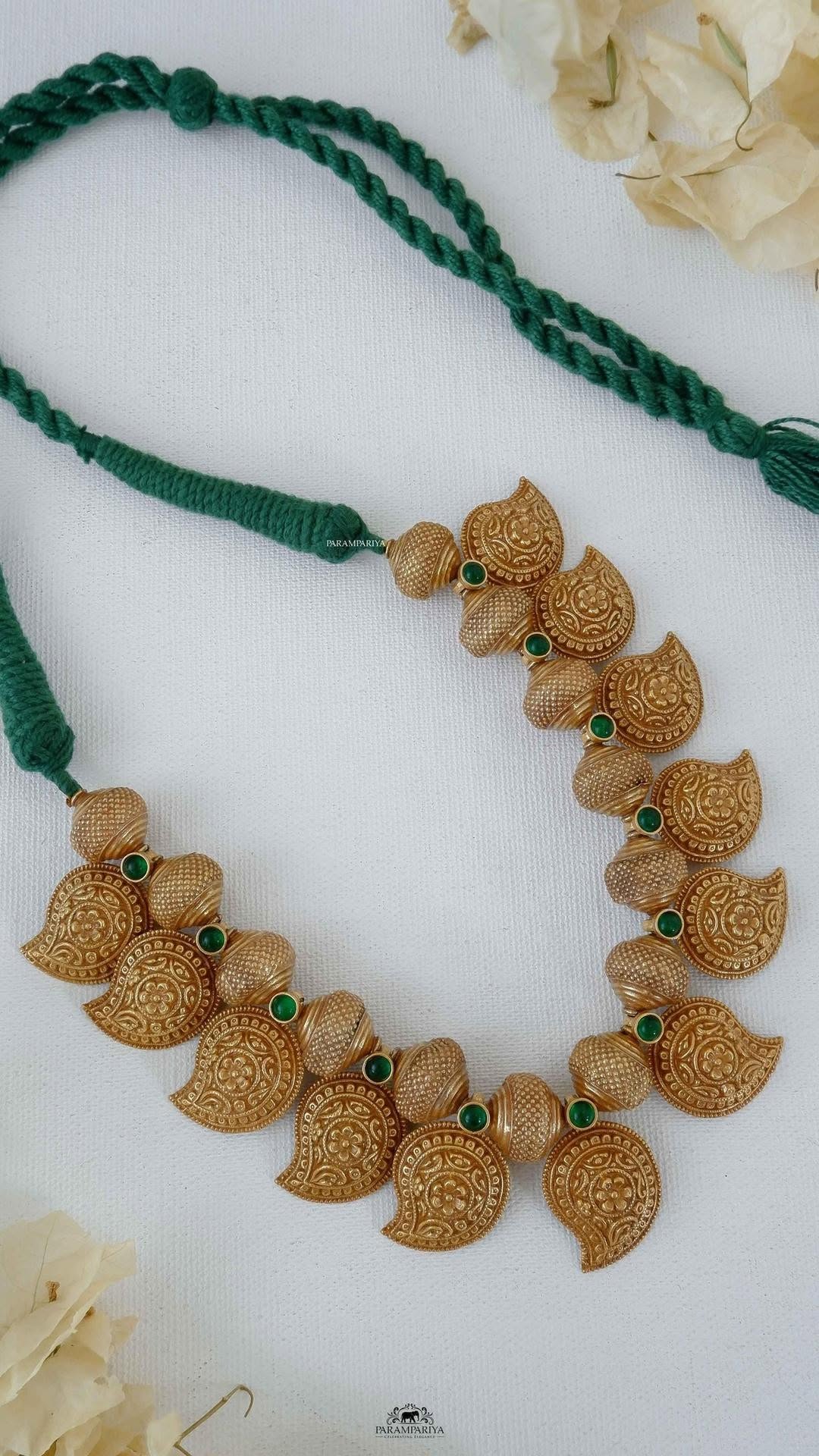 Gold Plated Mango Necklace From 'Parampariya'