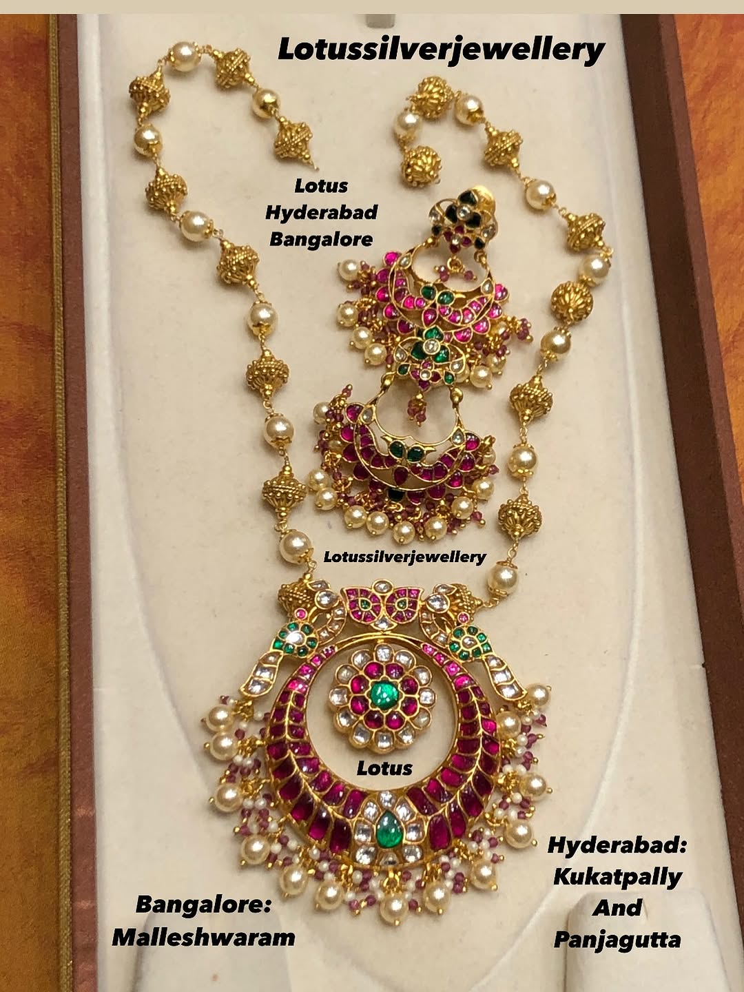 Gold Plated Pearl And Kundan Necklace Collections From 'Antique Lotus'