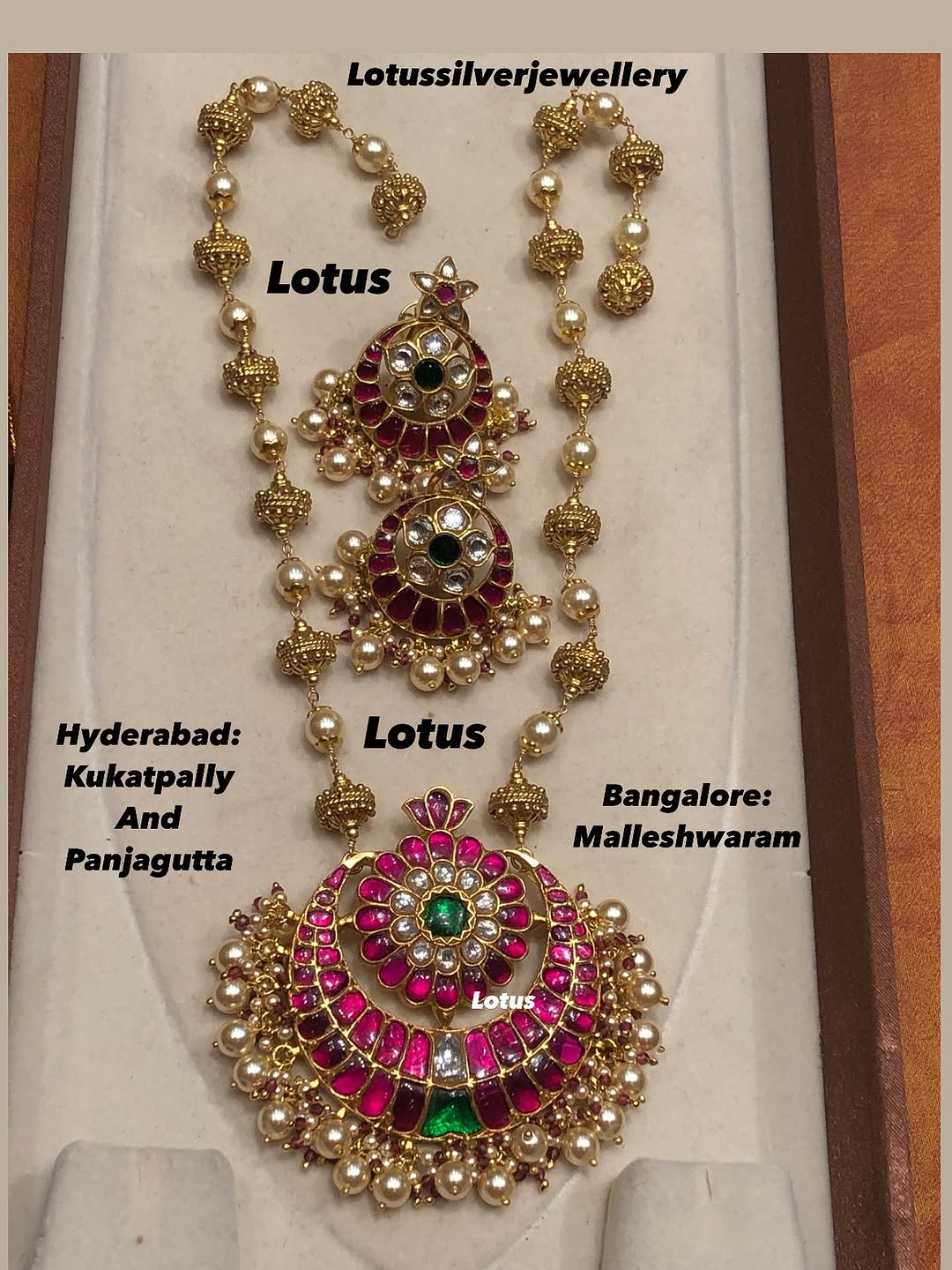 Gold Plated Pearl And Kundan Necklace Collections From 'Antique Lotus'