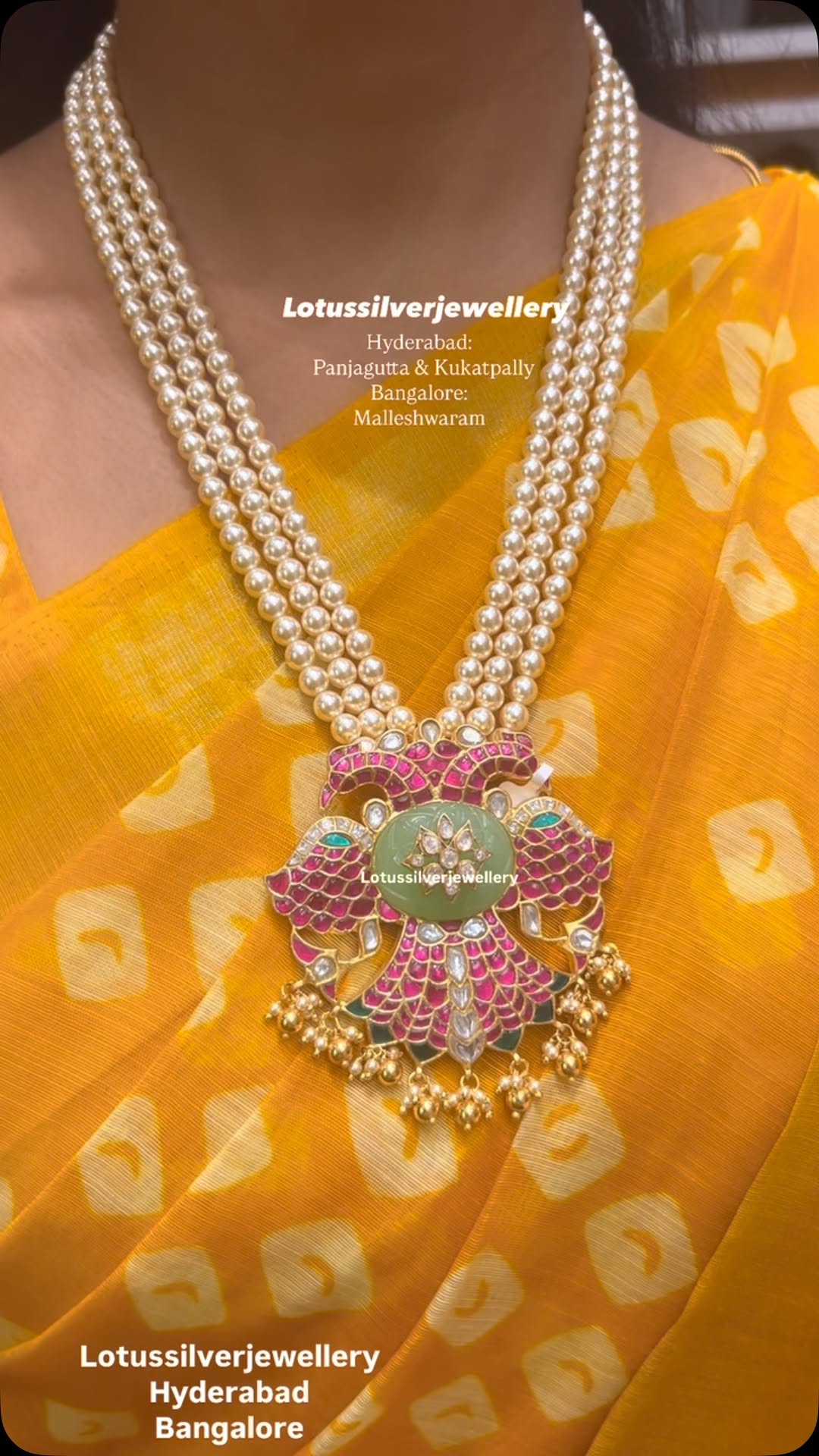 Gold Plated Pearl Haram From 'Antique Lotus'