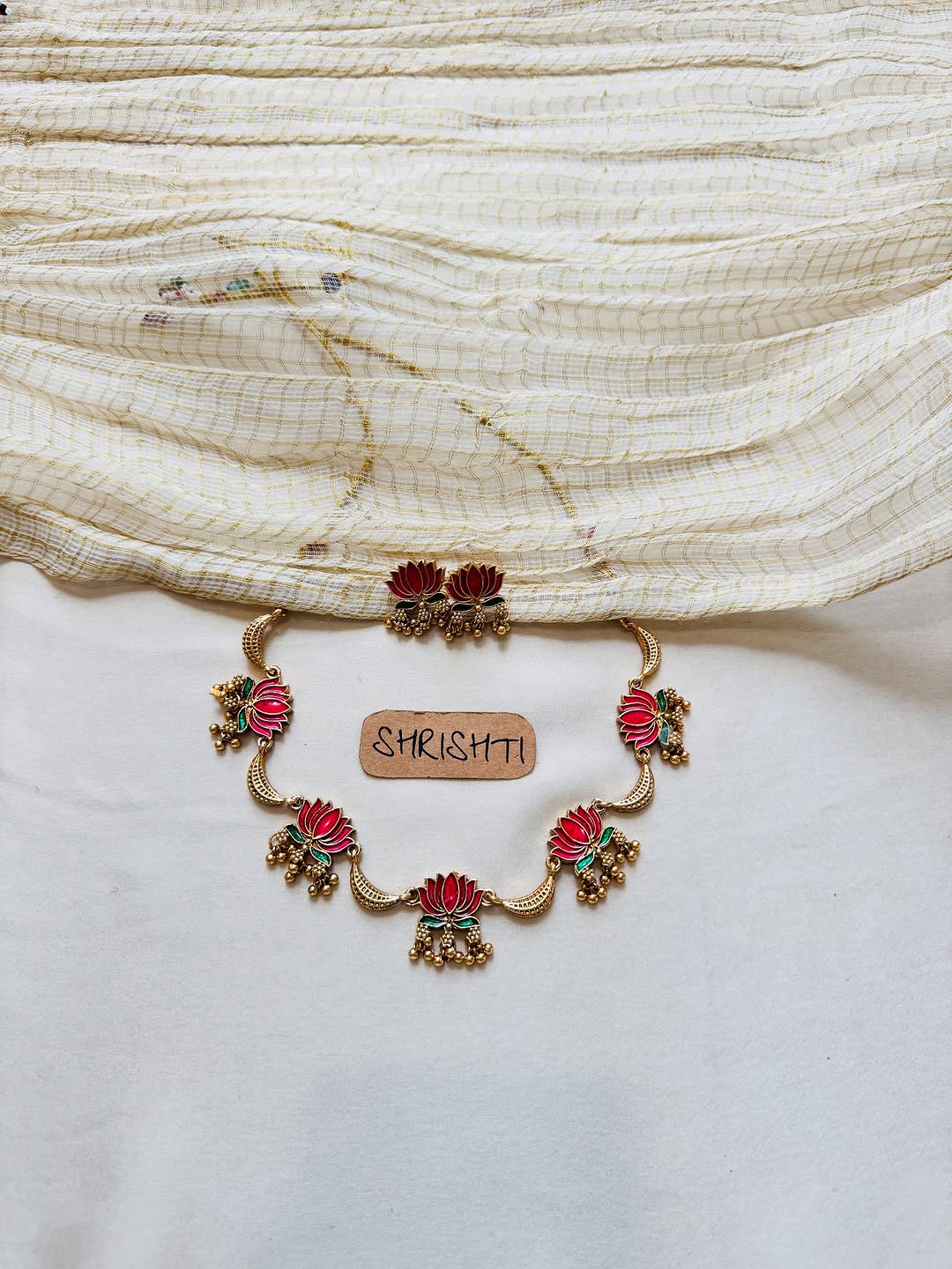 Imitation Lotus Necklace Collection From ' Shrishti Jewels'