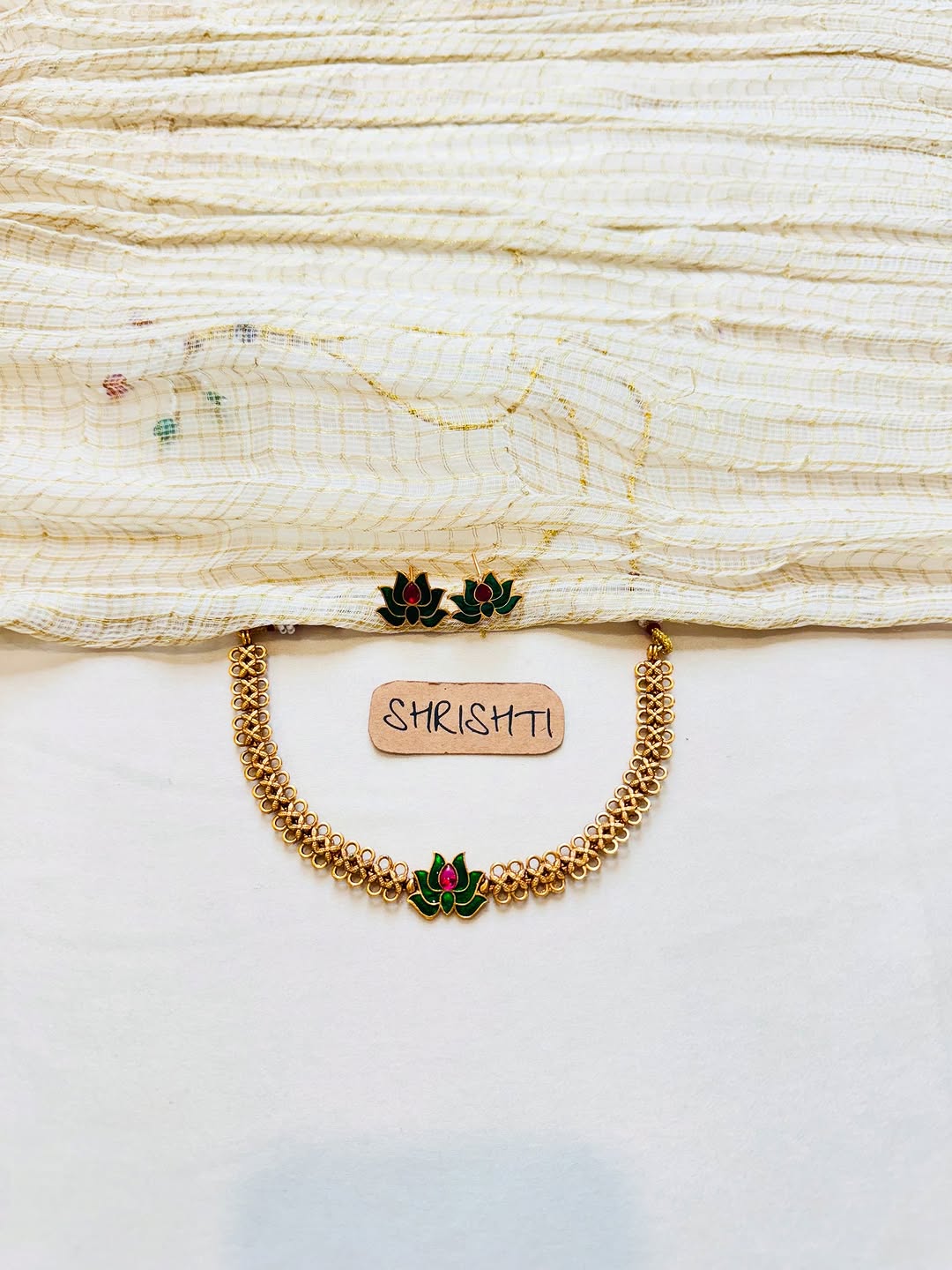 Imitation Lotus Necklace Collection From ' Shrishti Jewels'