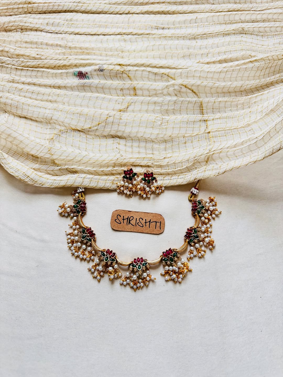 Imitation Lotus Necklace Collection From ' Shrishti Jewels'