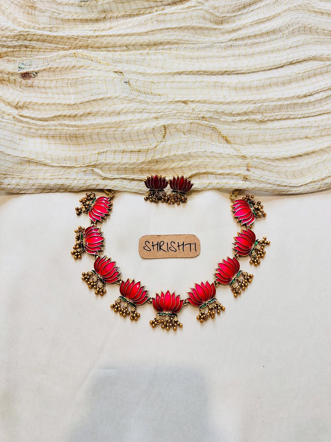 Imitation Lotus Necklace Collection From ' Shrishti Jewels'