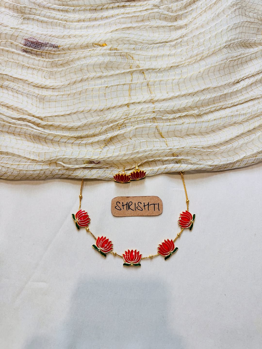 Imitation Lotus Necklace Collection From ' Shrishti Jewels'