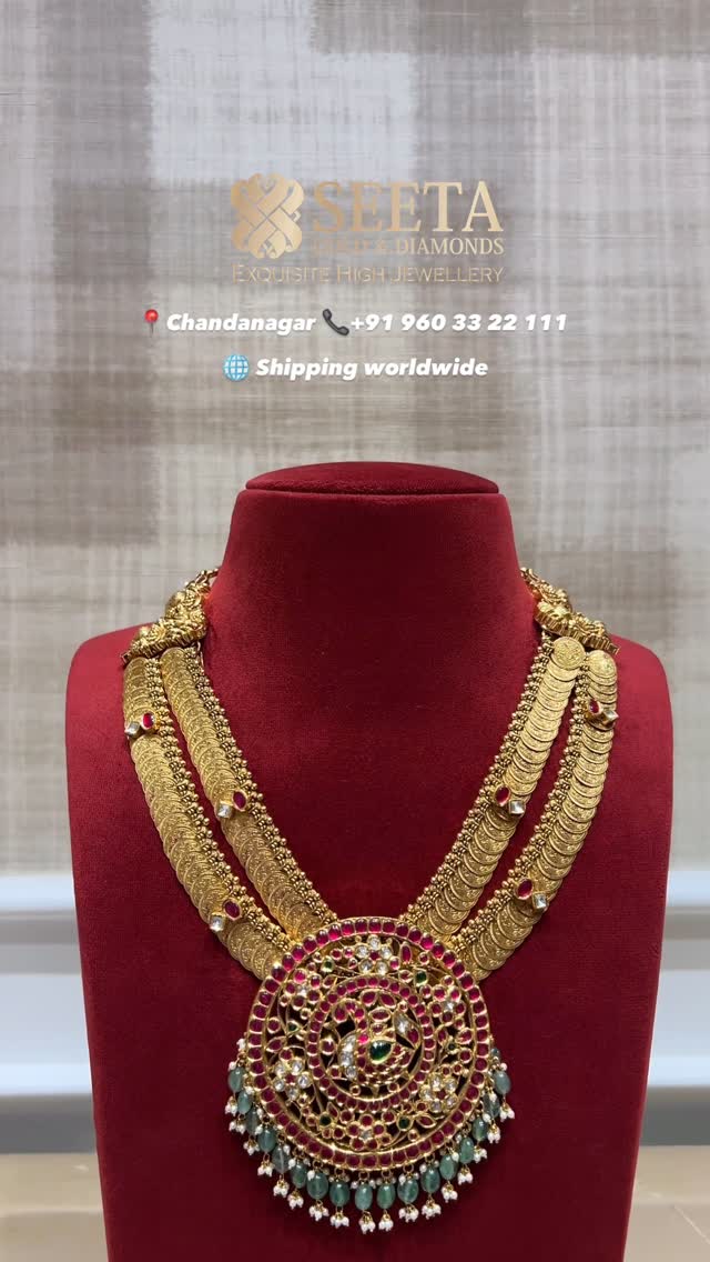 Kundan Coin Gold Necklace From 'Seeta Gold And Diamonds'