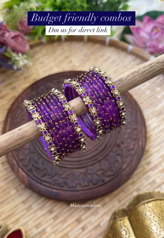 Latest Glass Bangles From 'Maaya Creations'