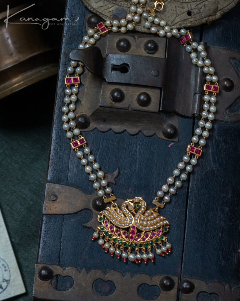 Pearl Gold Necklace From 'Kanagam By Veshali'