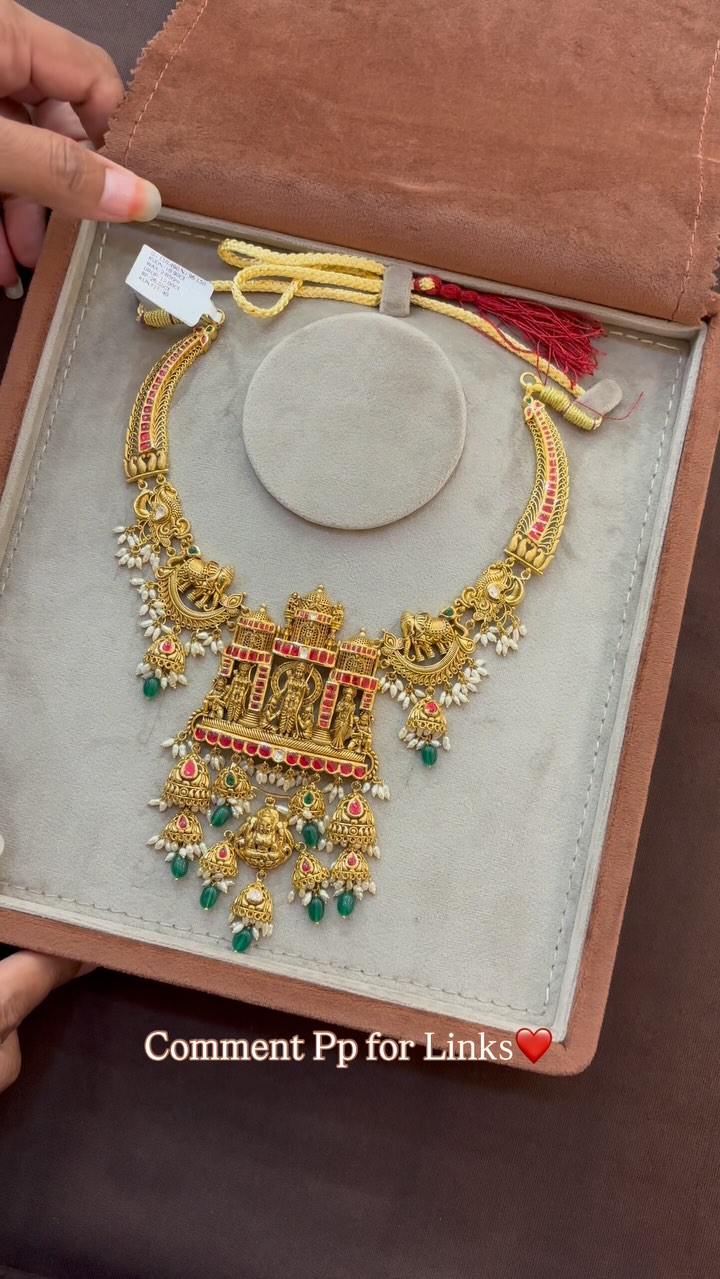 Ram Parivar Kundan Gold Necklace From 'SLSJ Khammam'