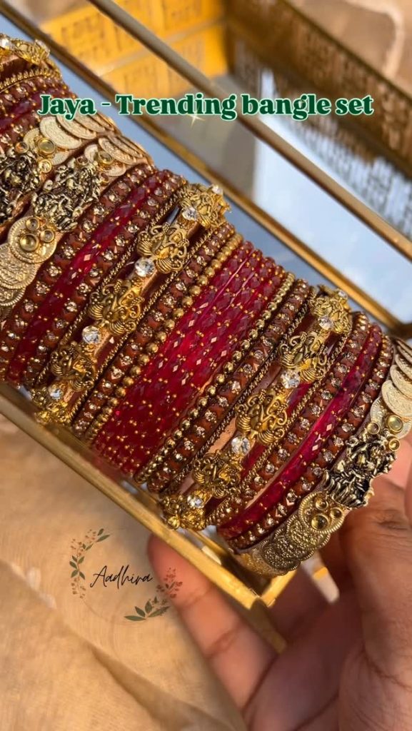 Trendy Glass Bangles From 'Aadhira'