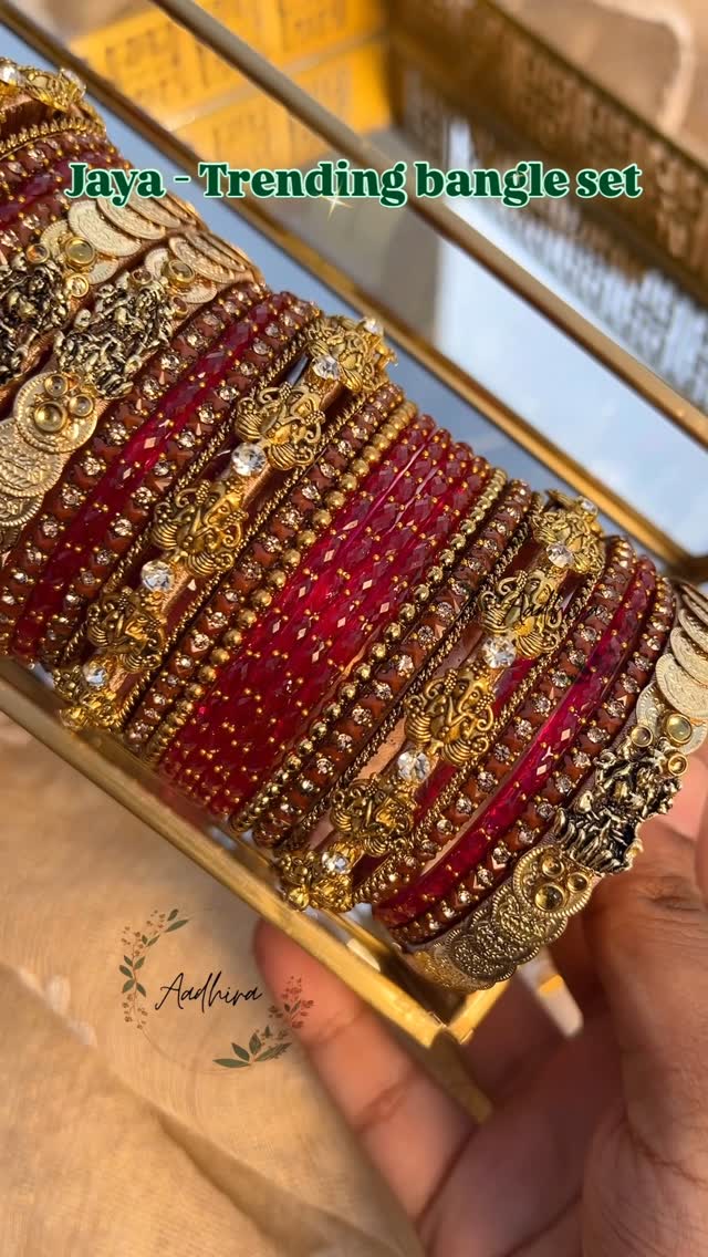 Trendy Glass Bangles From 'Aadhira'