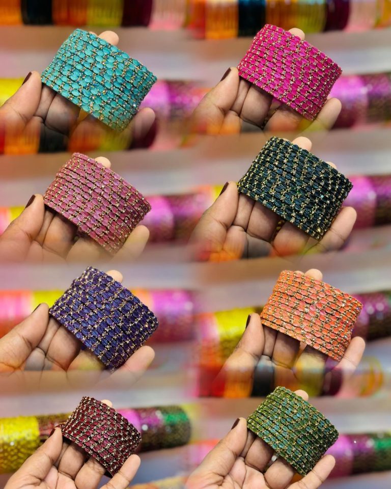 Rain Drop Glass Bangle Sets From 'Laksha Bangle Creation'