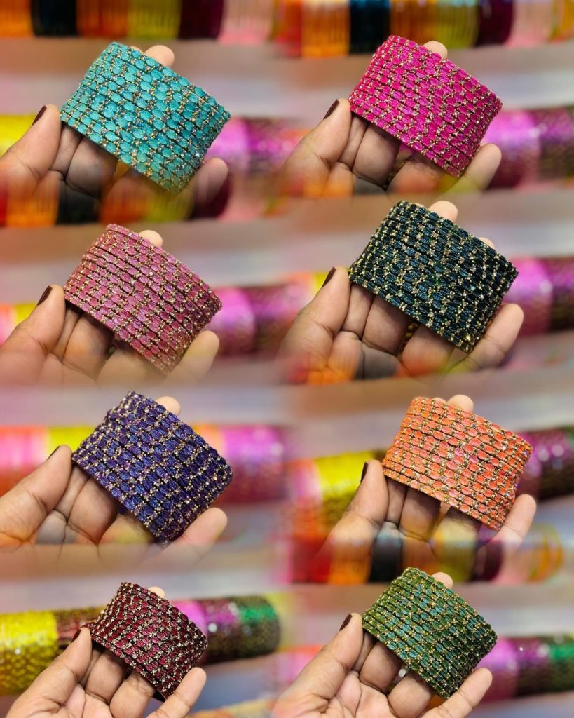 Rain Drop Glass Bangle Sets From 'Laksha Bangle Creation'