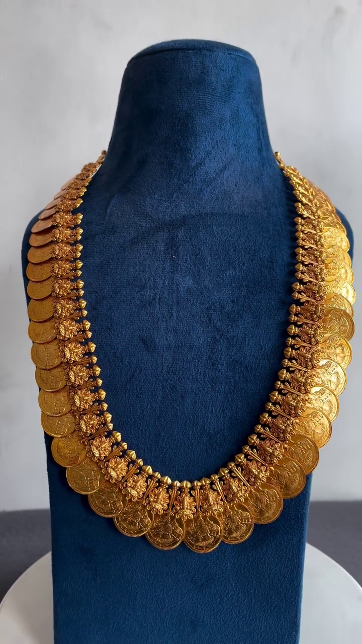 Gold Plated Silver Kasulaperu Haram From 'Creative Gems and Jewels'