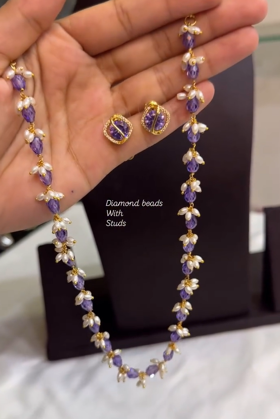 Beaded Necklace From 'SKJ Sri Krishna Jewellers'