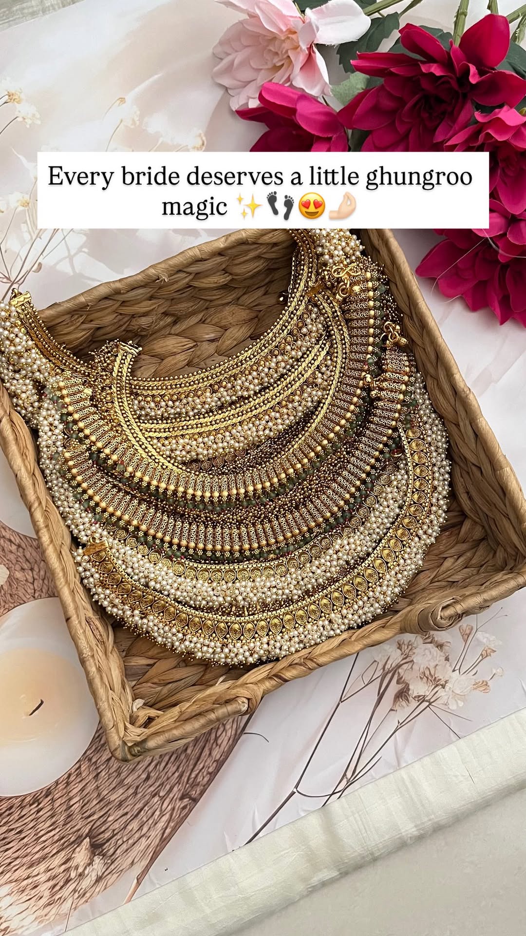 Bridal Beaded Anklets From 'Vriksham'