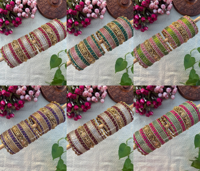 Customised Lakshmi and Glass Bangle Sets From 'Bangles of Kraftiverse'