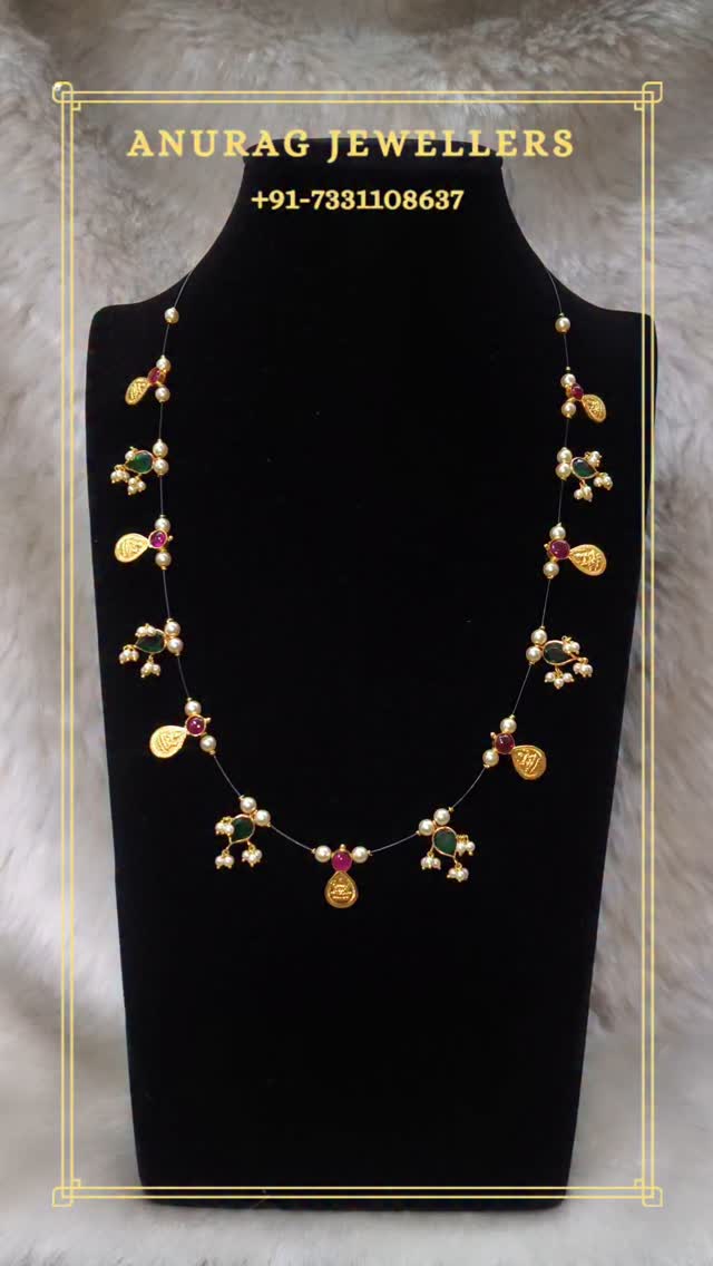 Gold Invisible Long Necklace From 'Anurag Jewellery'