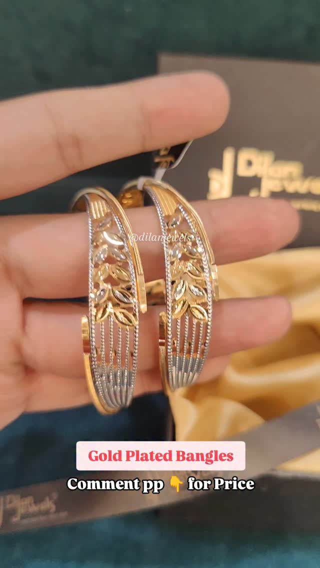 Gold Plated Designer Bangles From 'Dilan Jewels'