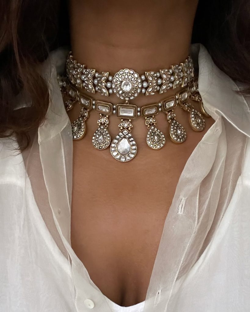 Gold Plated Designer Choker From 'Kitakaturi'