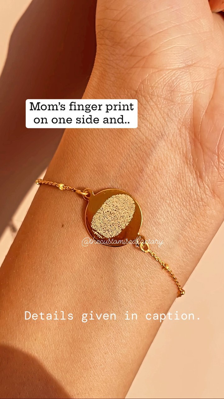 Imitation Finger Print Bracelet From 'The Customized Factory'