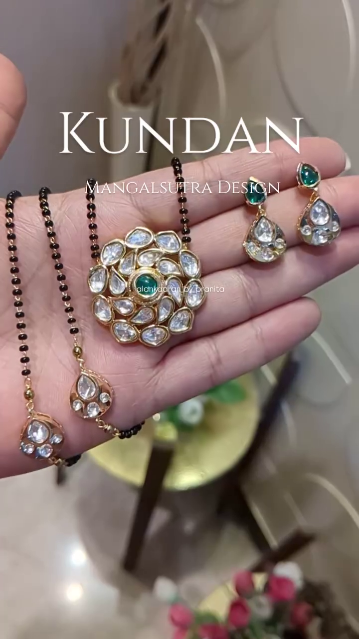 Imitation Kundan Pendant Mangalsutra