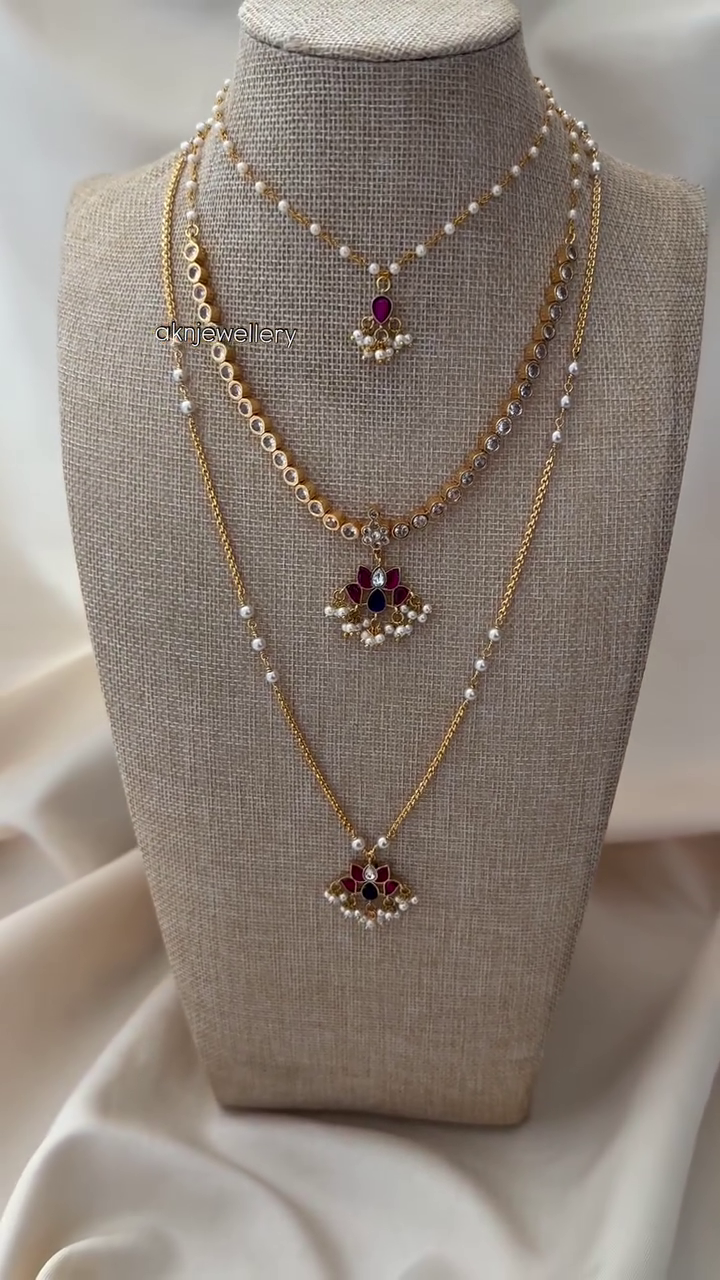 Impon and Jadau Kundan Jewellery Set From 'AKN Jewellery'