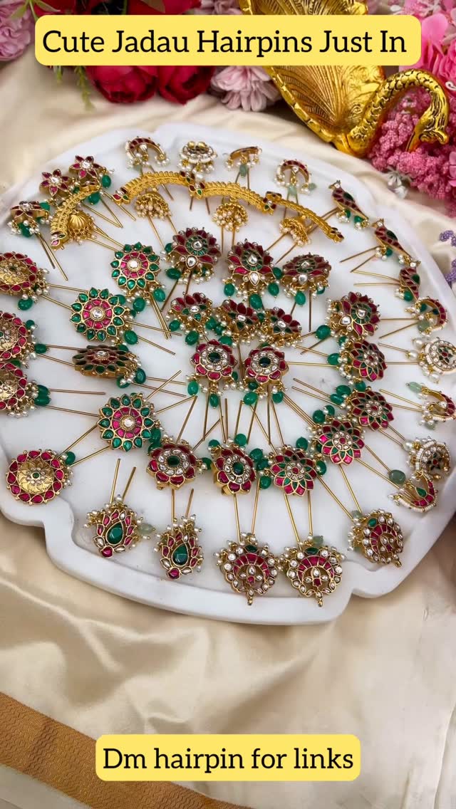 Jadau Kundan Hair Pins From 'Sparkles by Archana'