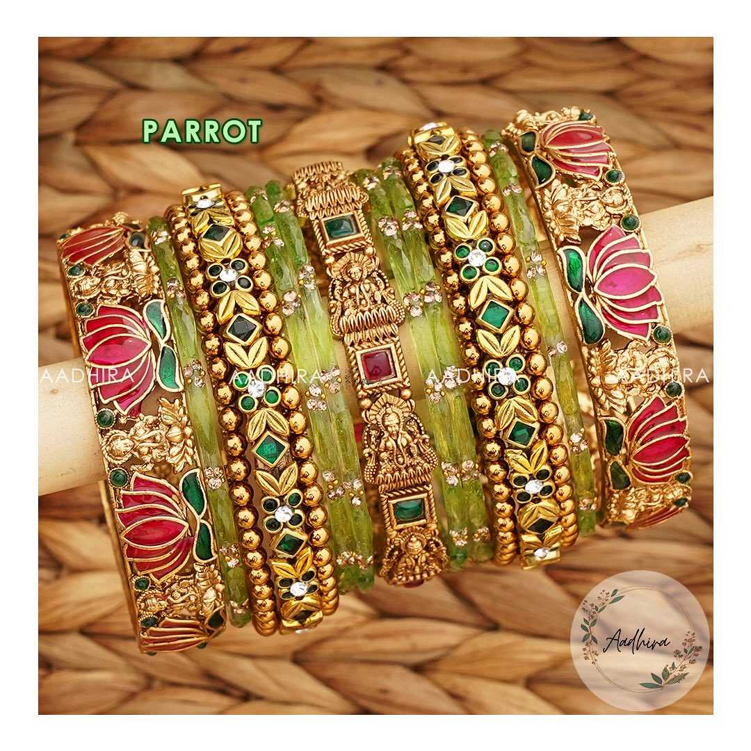 Latest Collection of Glass Bangles From 'Aadhira'