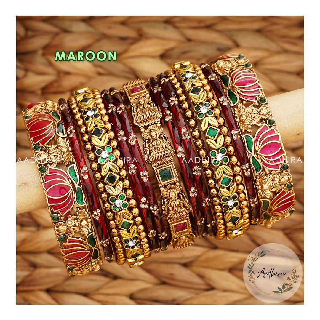 Latest Collection of Glass Bangles From 'Aadhira'