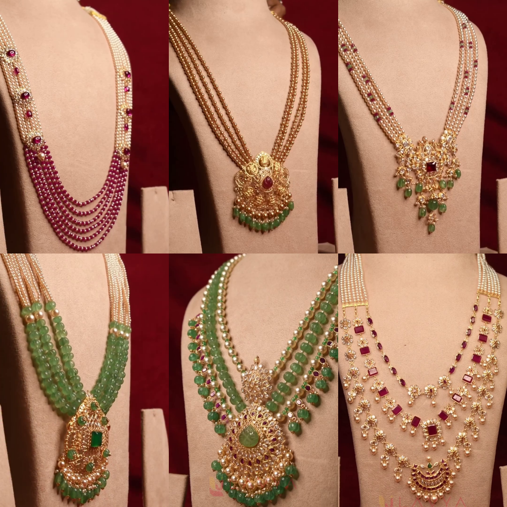 Layered Beaded Haram Collections From 'Lavya Jewels' 