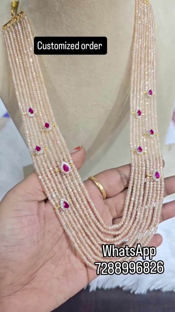 Layered Beaded Long Necklace From 'Bhuvanas Handmade'