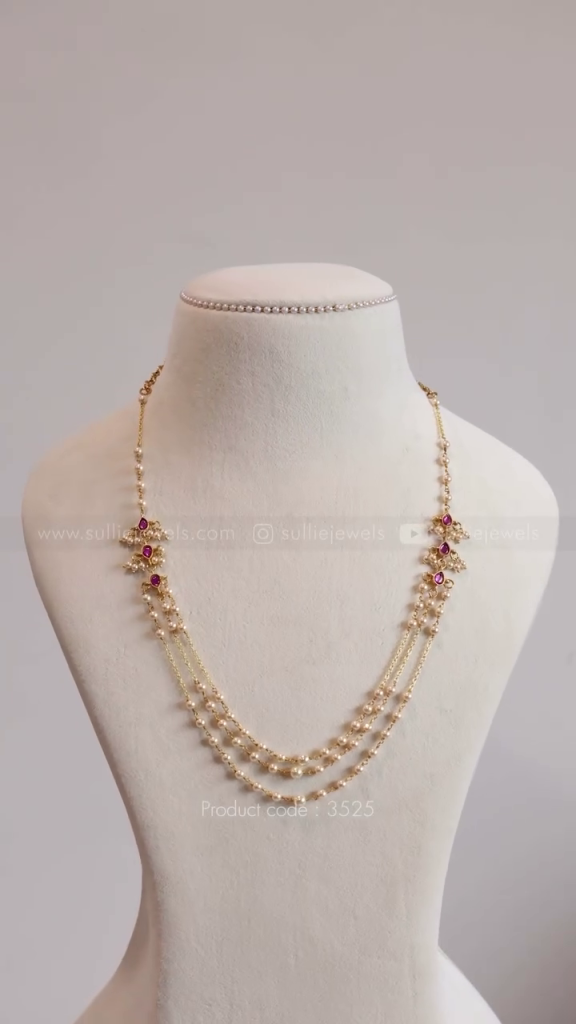 Layered Pearl Necklace From 'Sullie Jewels'