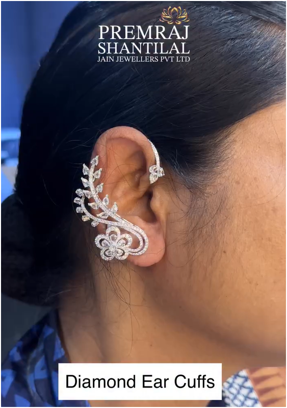 Diamond Ear Cuffs From 'Premraj Shantilal Jain Jewellers'
